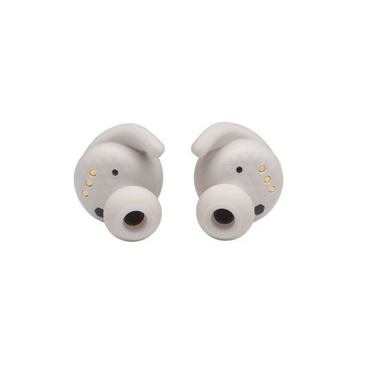 JBL Reflect Mini NC - White - Waterproof true wireless Noise Cancelling sport earbuds - Detailshot 2